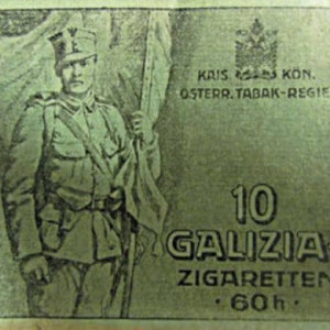 Galizia Zigarettenpackung aus dem Jahr 1916