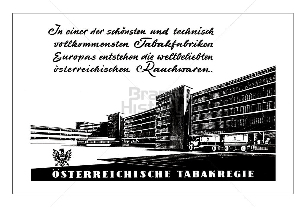Tabakregie 1955 Austria Tabak