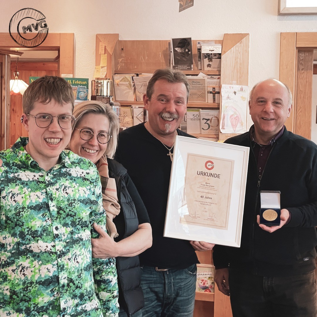 40-Jahre Trafikant! Gratulation an Franz Bergmann in Außervillgraten in Osttirol 